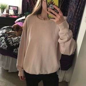 aerie light pink sweatshirt